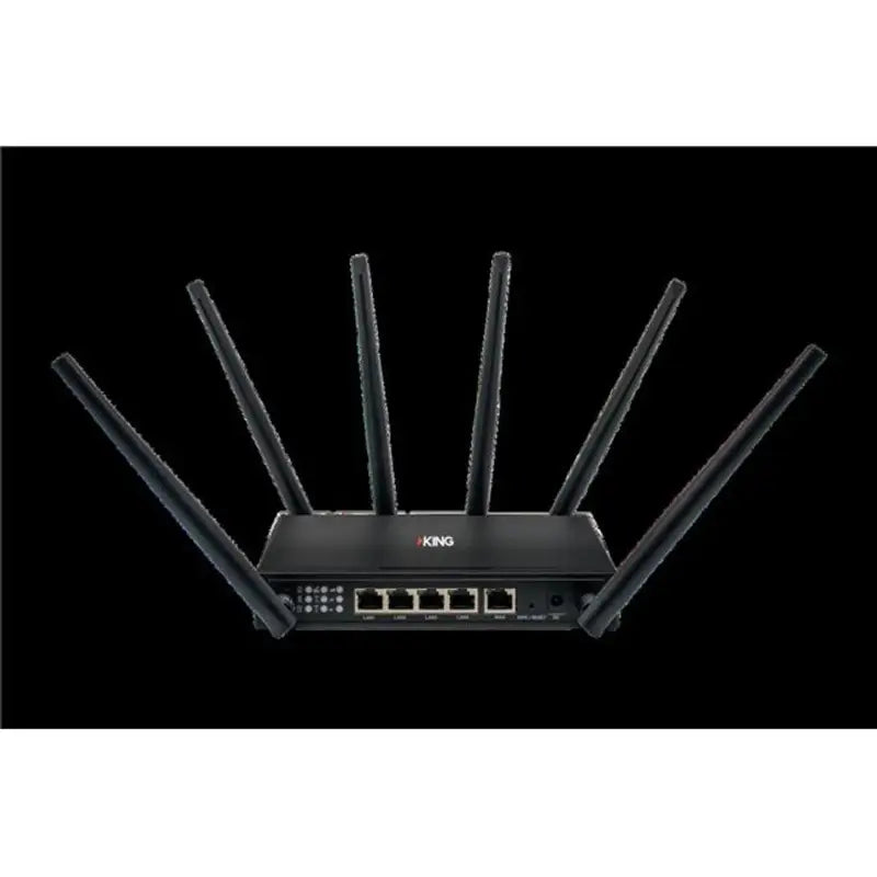 Black KC1000 King King Passport Mobile Cellular Router with six antennas for better coverage