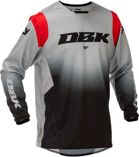 Kinetic Dbk Jersey Grey/Black/Red Sm - FLY RACING