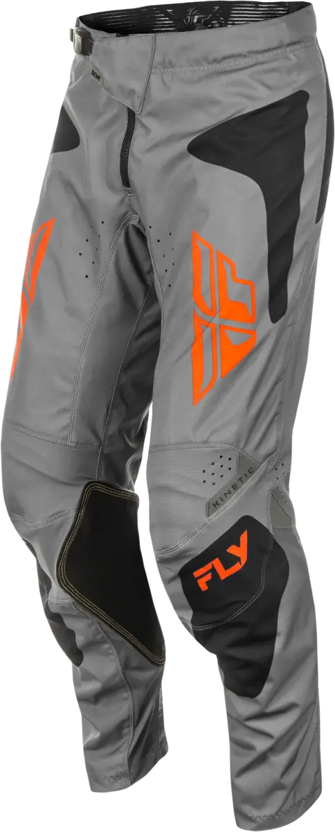 Gray and black motocross pants with orange accents, perfect for rv parts & accessories