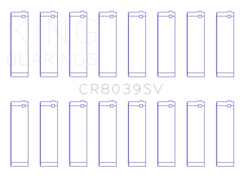 King 08-10 Ford Powerstroke 6.4L (Size STD) Connecting Rod Bearing Set - Truck & Automotive