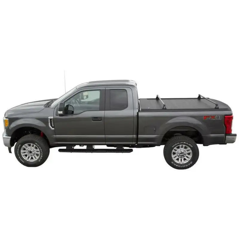 2019 Ford F-350 Super Duty with black roof rack and gray body, KMN182 Pace Edwards Ultragroove Metal Kit