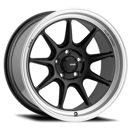 Konig Countergram 15x8 4x100 ET25 Matte Black / Matte Machined Lip - CT85100255