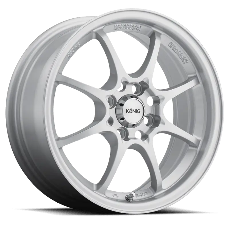 Konig Helium 15x6.5 4x100 ET40 Silver - RV and Auto Parts