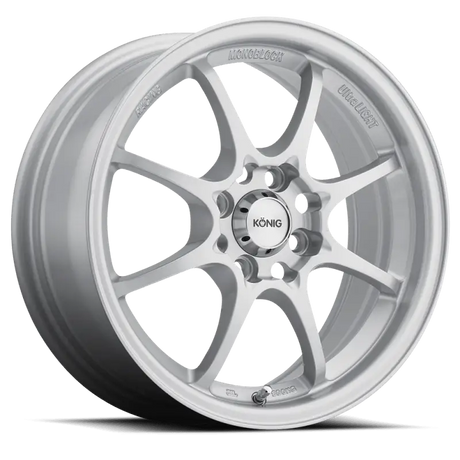 Konig Helium 15x6.5 4x100 ET40 Silver - RV and Auto Parts