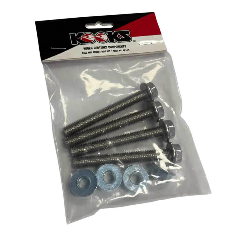Kooks Locking Ball and Socket Bolt Kit (2 Bolts/2 Nuts/Locking Hardware) - Kooks Headers