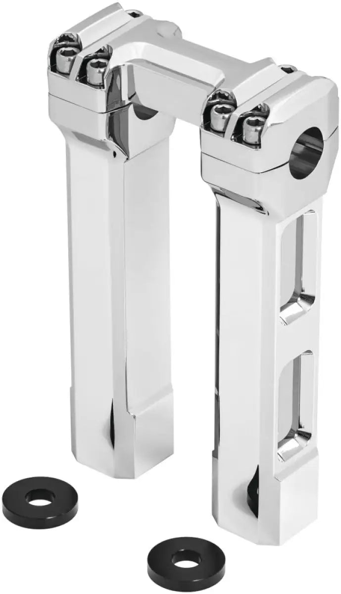 Chrome motorcycle handlebar risers for Kuryakyn 8inch Billet Handlebar Risers Chrome