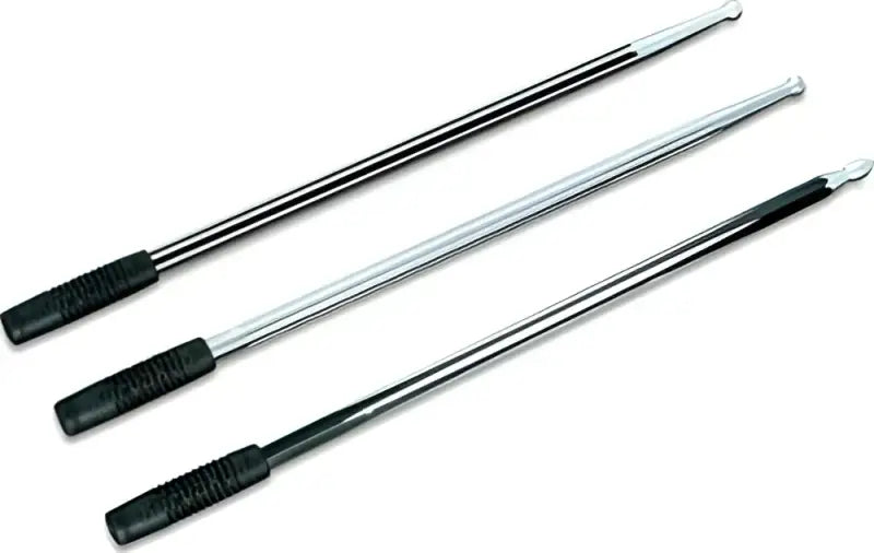 Kuryakyn Billet Antenna Round/Grooved Chrome - 863 - Exterior Styling