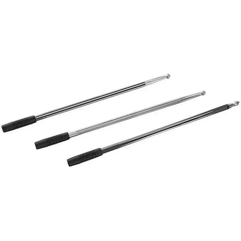 Kuryakyn Billet Antenna Round/Grooved Chrome - 863 - Exterior Styling