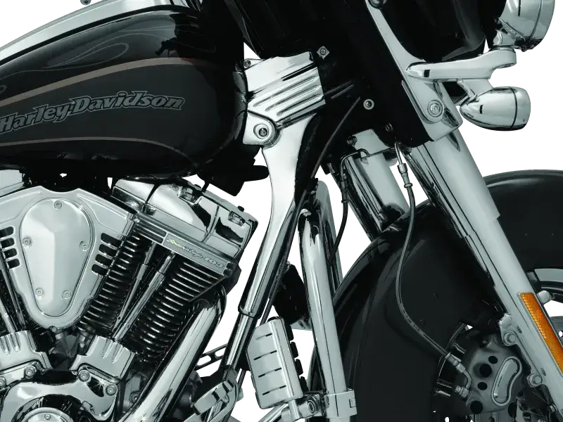 Kuryakyn Deluxe Neck Cover Kit 95-05 Touring Models Chrome - RV and Auto Parts