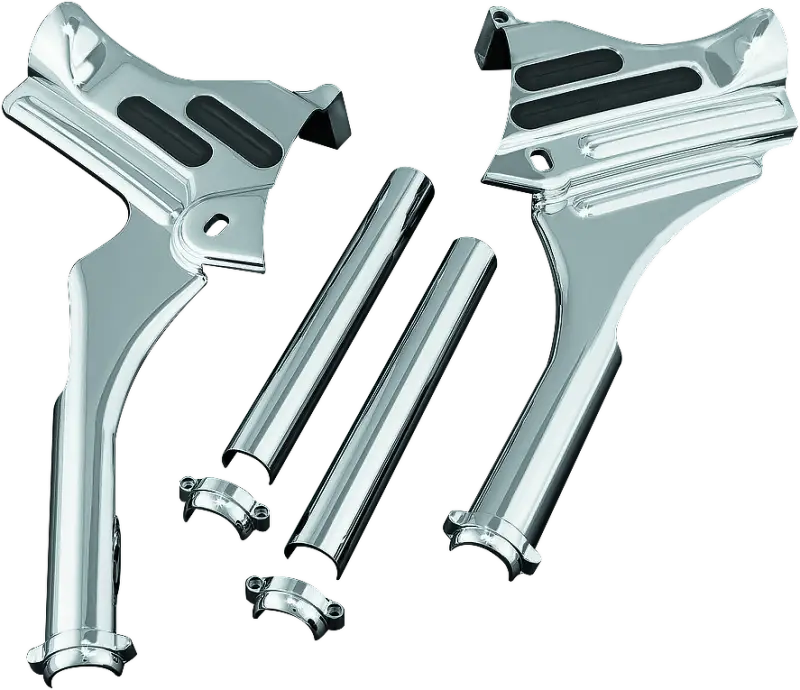 Kuryakyn Deluxe Neck Covers 95-07 Touring Models Chrome - Kuryakyn