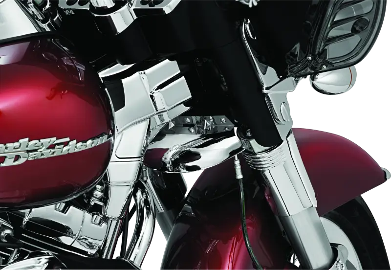 Kuryakyn Deluxe Neck Covers 95-07 Touring Models Chrome - Kuryakyn