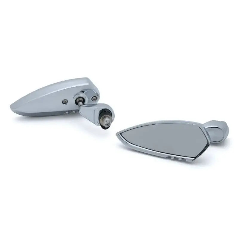 Chrome motorcycle scythe mirror on Kuryakyn Fairing Mount Scythe Mirror Chrome 1815