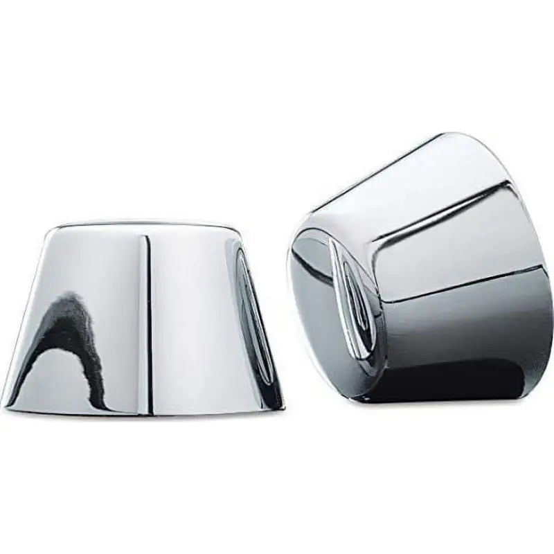Chrome-plated tapered axle nut caps for Kuryakyn Front Axle Nut Caps Chrome 1201
