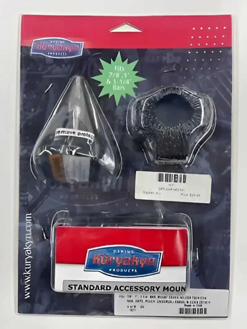 Kuryakyn Handlebar Accessory Mount Standard 7/8 to 1-1/4in Bar Black - 1671 - Controls