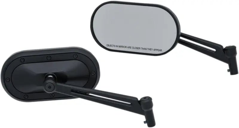 Black Kuryakyn Heavy Industry Mirrors for bikes, heavy industry mirrors style