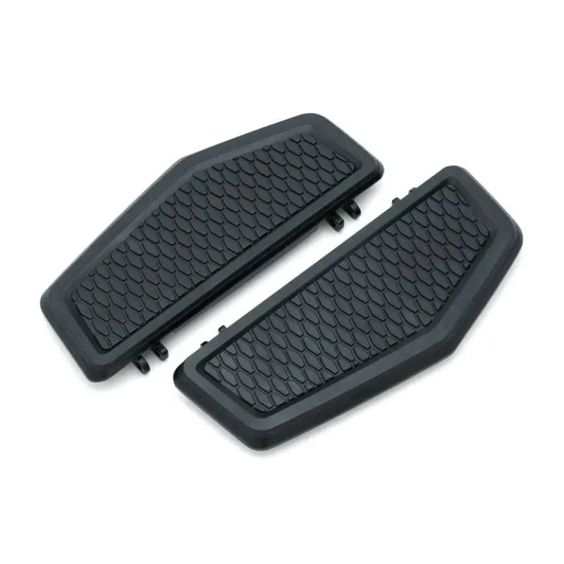 Black textured foot pegs for Kuryakyn Hex Driver Floorboards motorcycle accessory