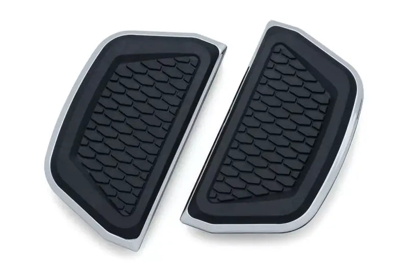 Kuryakyn Hex Passenger Board Inserts Chrome for motorcycle floorboards