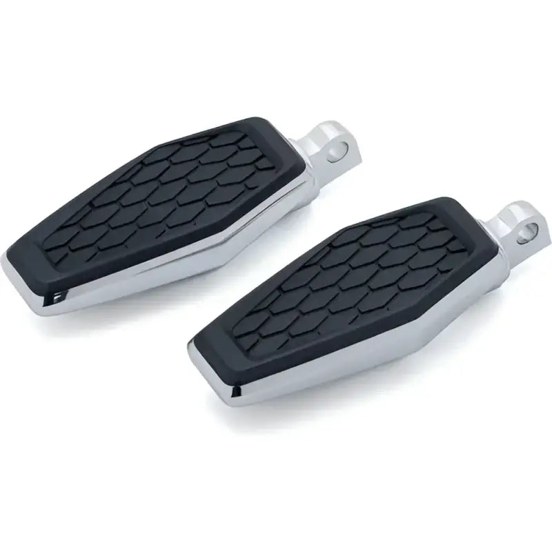 Chrome Kuryakyn Hex Pegs with Adapters for motorcycle foot pegs, stylish and durable