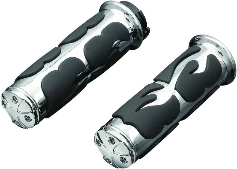Kuryakyn ISO Flame Grips Dual Cable Chrome - 6260 - Controls