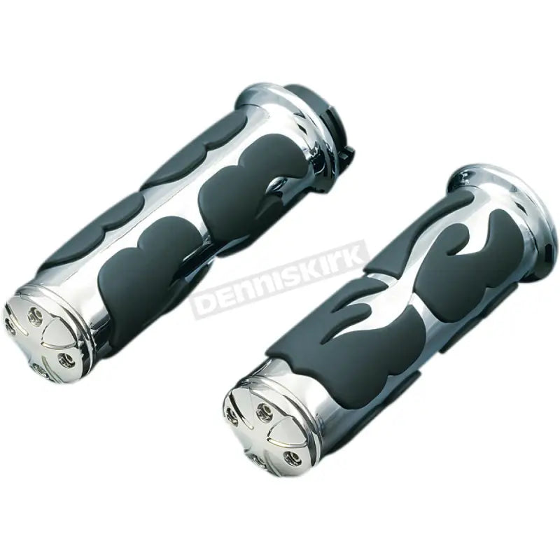 Kuryakyn ISO Flame Grips Metric Chrome - 6261 - Controls