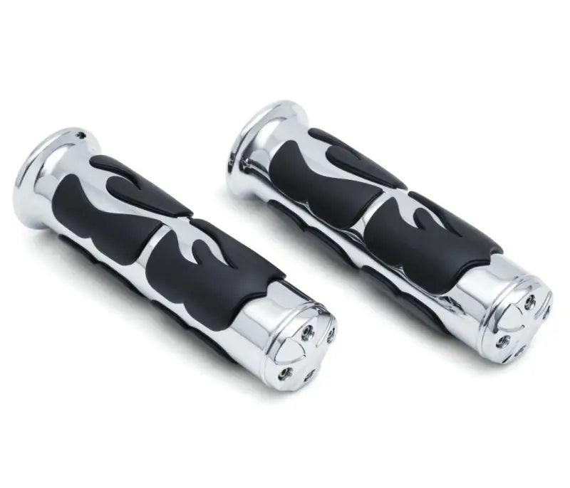 Kuryakyn ISO Flame Grips Metric Universal 1inch Chrome - 6262 - Controls