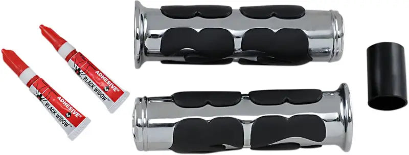 Kuryakyn ISO Flame Grips Metric Universal 1inch Chrome - 6262 - Controls