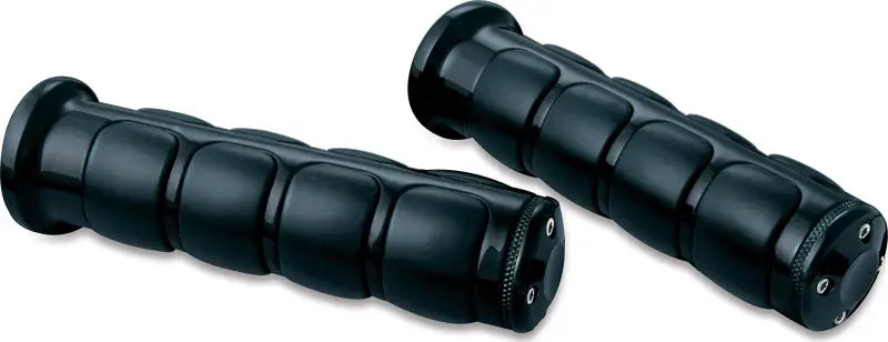 Kuryakyn ISO Grips Honda Goldwings Black - 6380; sleek black grips with improved comfort and control for Honda Goldwings.