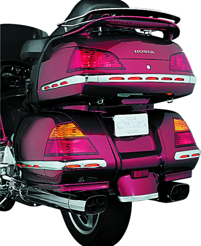 Kuryakyn L.E.D. Trunk Molding For 01-10 GL1800 Chrome Red Lens - Kuryakyn