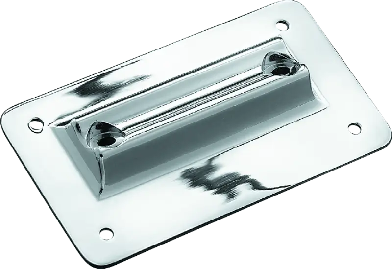 Kuryakyn Laydown License Plate Holder 97-08 Touring Chrome - Kuryakyn