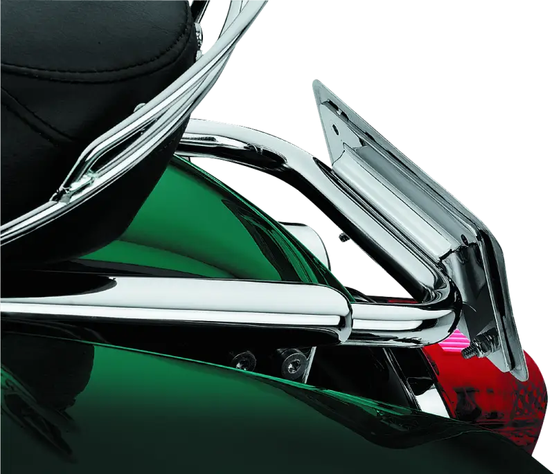 Kuryakyn Laydown License Plate Holder 97-08 Touring Chrome - Kuryakyn