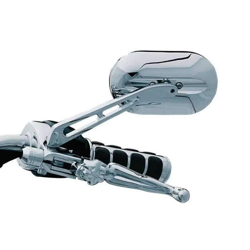 Kuryakyn Magnum Plus Mirror with Large Convex Glass on Chrome Motorcycle Handlebar