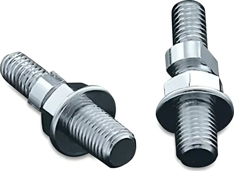Chrome threaded studs with nuts for Kuryakyn mirror adapter Yamaha Chrome 1413