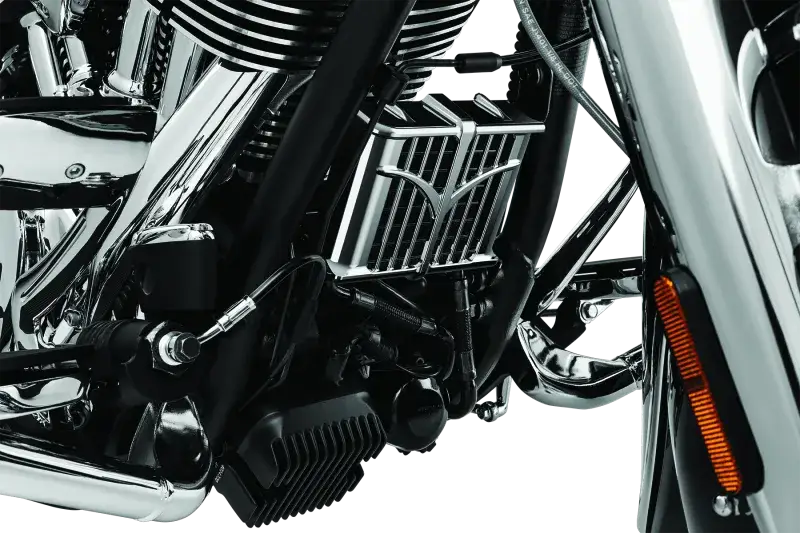 Kuryakyn Oil Cooler Cover 14-23 Indian Models Chrome - RV and Auto Parts