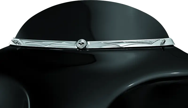 Kuryakyn Zombie Windshield Trim 96-13 Touring Chrome - Kuryakyn