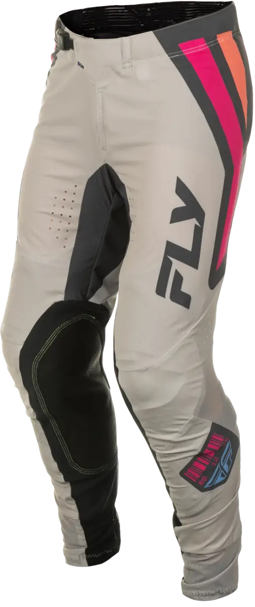 Lite Vice Pants Ca/Ny Light Grey/Pink/Coral Sz 28 - FLY RACING