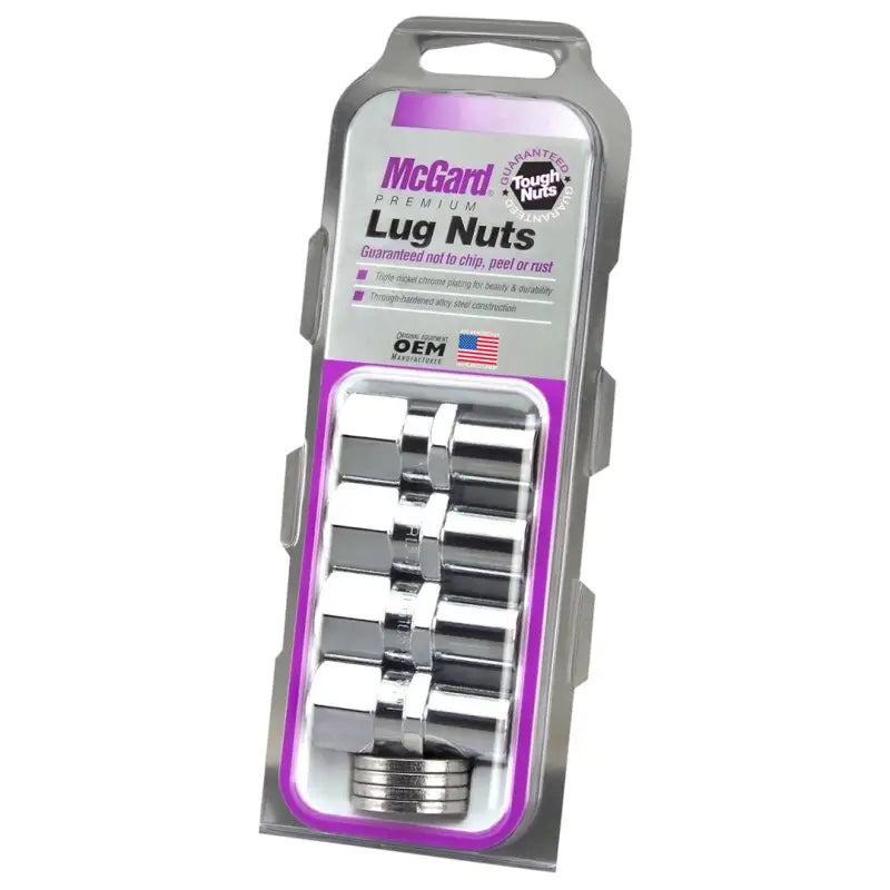 Lug Nut 12 Millimeter X 1.5 Thread Size; 0.746 Inch Regular Mag Shank With 1.06 Round Center Hole Washer; Extra Long