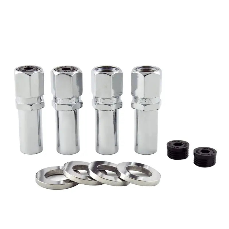 Lug Nut 12 Millimeter X 1.5 Thread Size; 2.475 Inch Extra Long With 1-1/4 Round Center Hole Washer; Duplex Open Ended