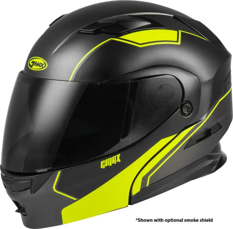 GMAX M1013745-ECE Md 01 Modular Exploit Helmet Matte Black/Hi Vis Md