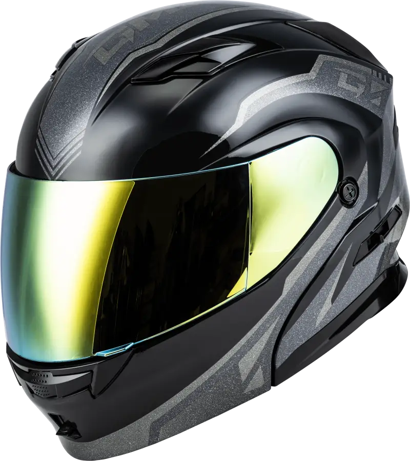 M101381306 Gmax Md-01 Volta Helmet Grey/Silver Metallic Lg - RV and Auto Parts