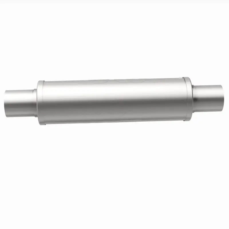 MagnaFlow Muffler Mag SS 14X4X4 2.25X2.25 C/C, stainless steel, straight-through design, premium satin finish.