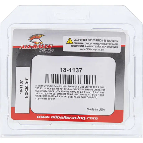 Master Clyinder Rebuild Kit Brake - ALL BALLS