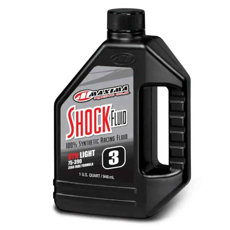 Maxima Performance Auto Racing Shock Fluid Light 75/390 3wt - Quart Bottle
