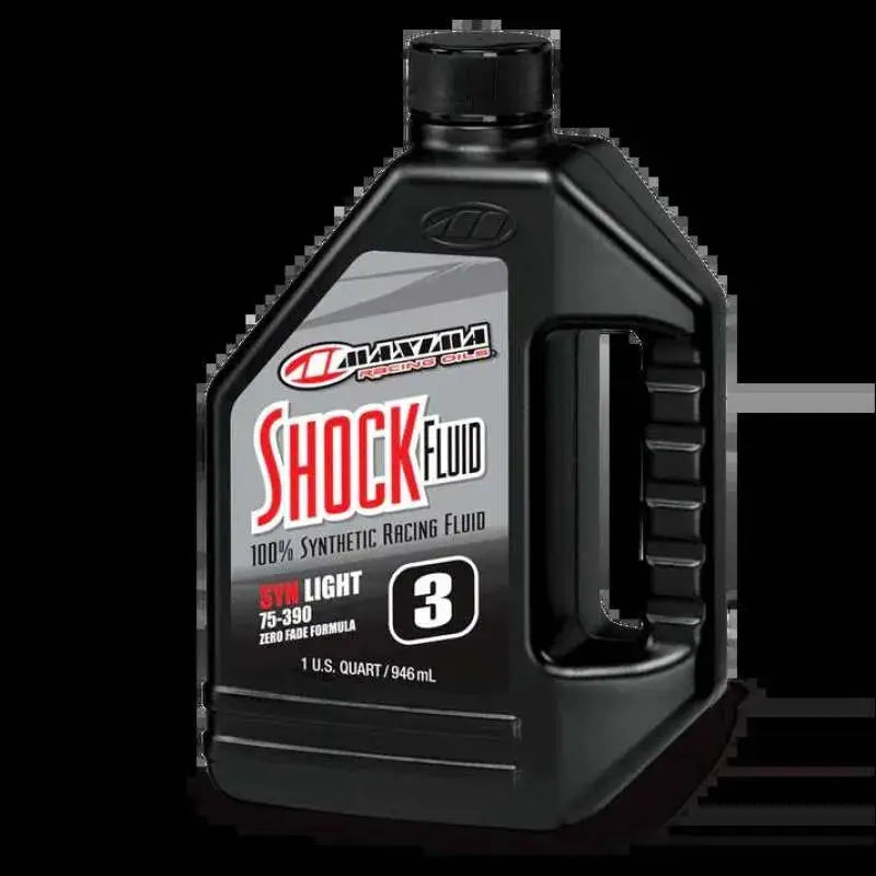 Maxima Synthetic Racing Shock Fluid Light 3wt - 1 Liter - Oils & Oil Filters