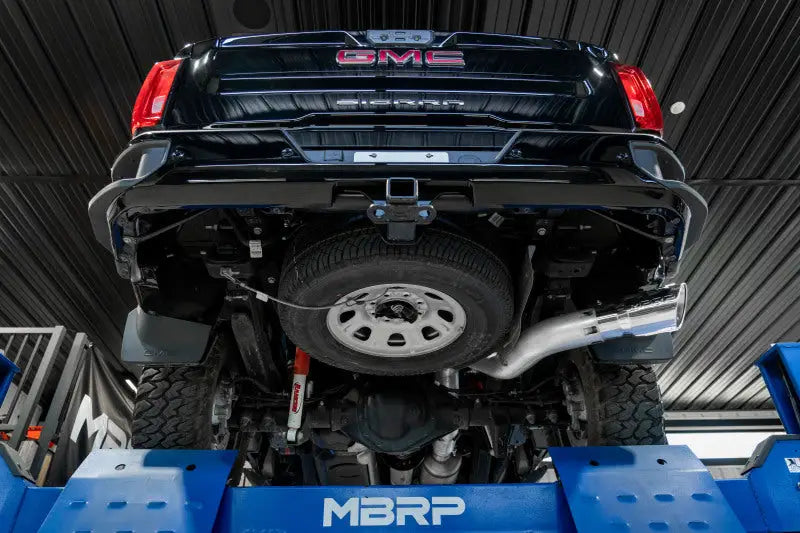 MBRP 20-23 Chevrolet Silverado 2500HD 6.6L Armor Lite AL Steel Single Side Exit 5in DPF Back Exhaust - Truck &
