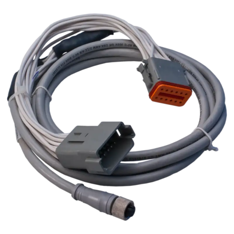 Gray cable with multiple connectors for Maretron adapter and seamless data transfer