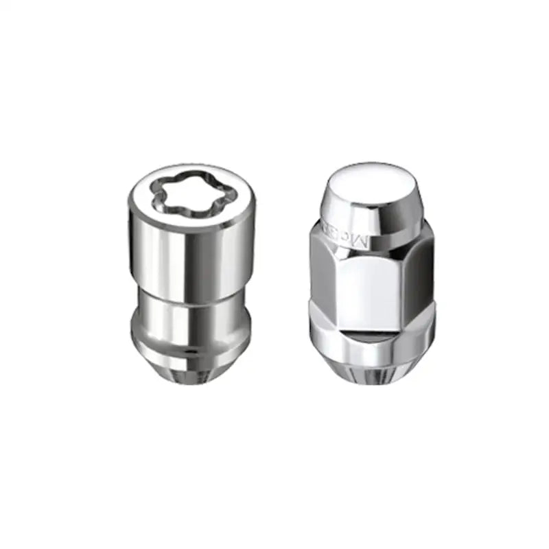 McGard 5 Lug Hex Install Kit w/Locks (Cone Seat Nut / Bulge) M12X1.5 / 3/4 Hex / 1.45in L - Chrome - 84537