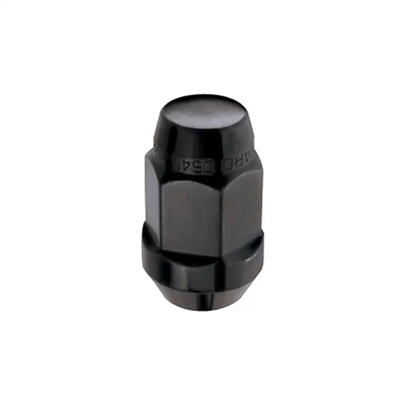 McGard Hex Lug Nut (Cone Seat Bulge Style) M12X1.5 / 3/4 Hex / 1.45in. Length (4-Pack) - Black - 64015