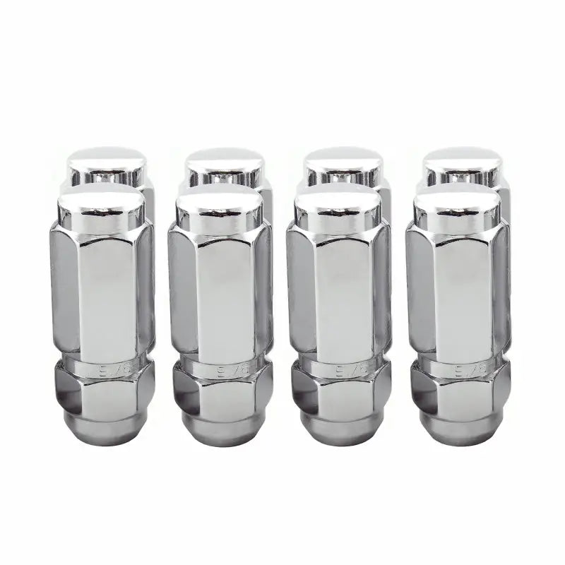 McGard Hex Lug Nut (Cone Seat / Duplex) 9/16-18 / 7/8 Hex / 2.5in. Length (8-Pack) - Chrome - 64806