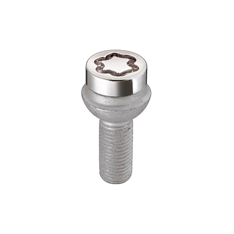 McGard Wheel Lock Bolt Set - 4pk. (Radius Seat) M14X1.5 / 17mm Hex / 27.0mm Shank Length - Chrome - 28174