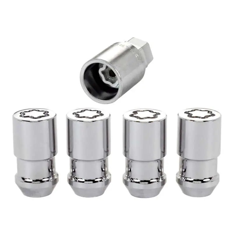 McGard McGard Wheel Lock Nut Set - 4pk. (Cone Seat) 1/2-20 / 3/4 & 13/16 Dual Hex / 1.66in. Length - Chrome